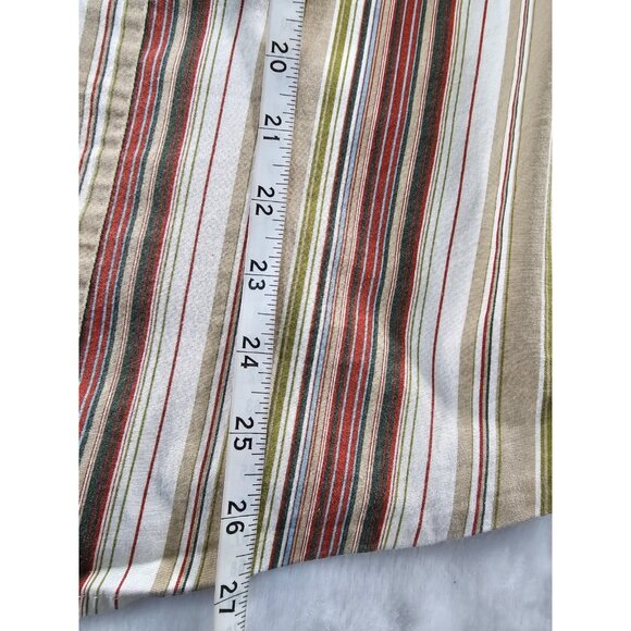 She's Cool 3/4 Roll Tab Sleeve Button Down Shirt Brown multicolor-SZ 2X - Picture 7 of 8